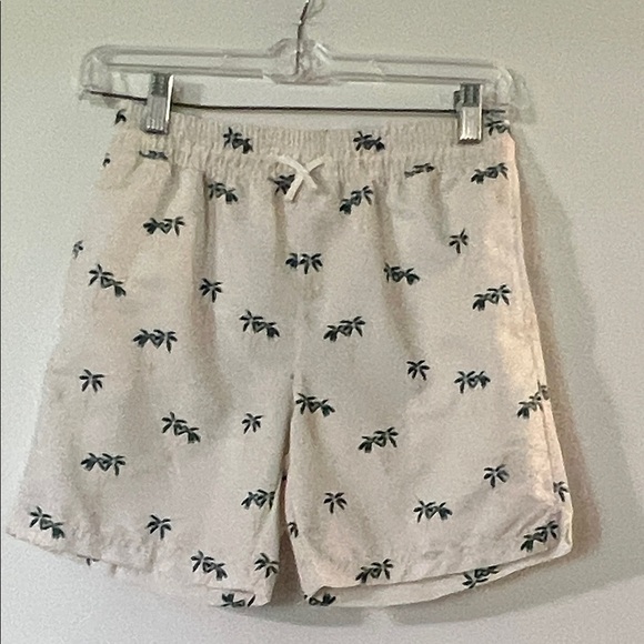 Brooks Other - Brooks Cream Palm Print Kids Swim Trunks